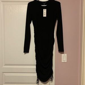 DYNAMITE NWT Black Bodycon Adjustable Dress